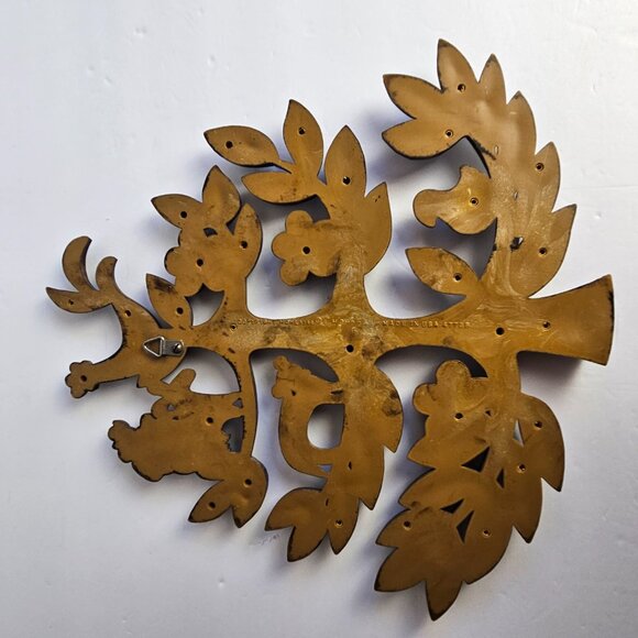 Vintage Homeco Tree of Life Wall Decor – Pair of Mid-Century Syroco Style Plaque - Picture 3 of 16